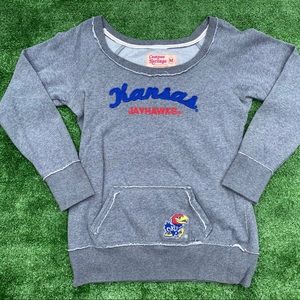 Kansas Jayhawks WOMENS Wide-Neck Sweater Sz M